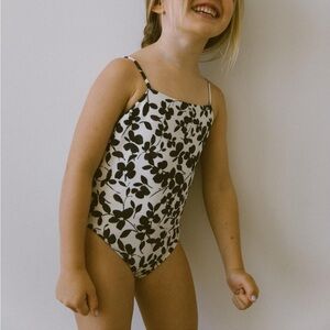 Skatie x Amber Fillerup Clark Frankie one-piece in Greenwich. 7/8T Girl. NWT.